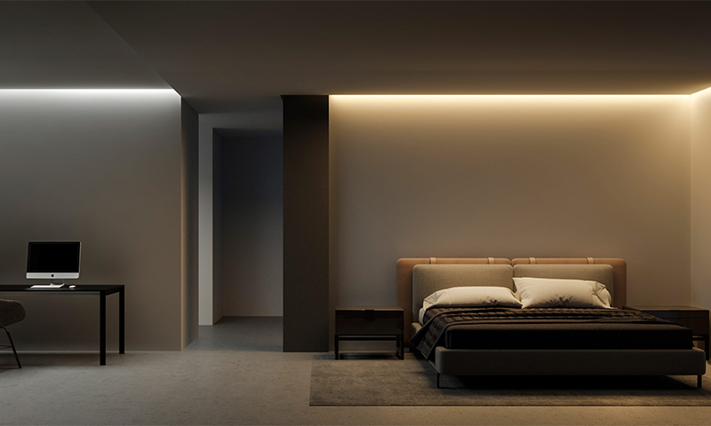 Options de sélection de bande LED