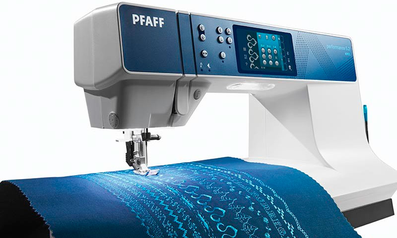 options de sélection de la machine à coudre