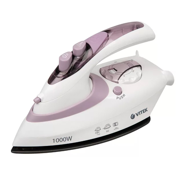 Vitek VT-1227 PK - yağmurlama ile seyahat ütüsü