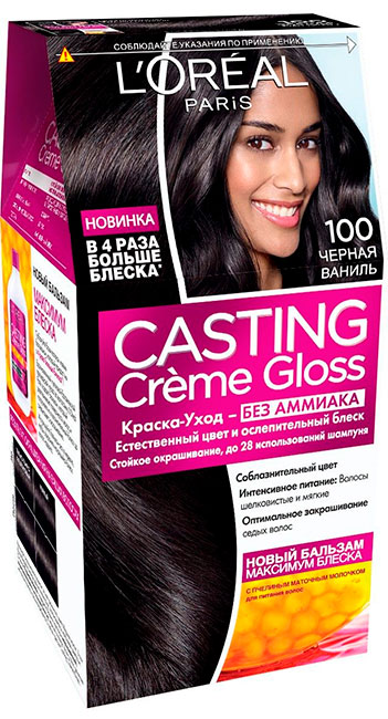 Gloss de crème de moulage LOreal 100 Chernaya vanil