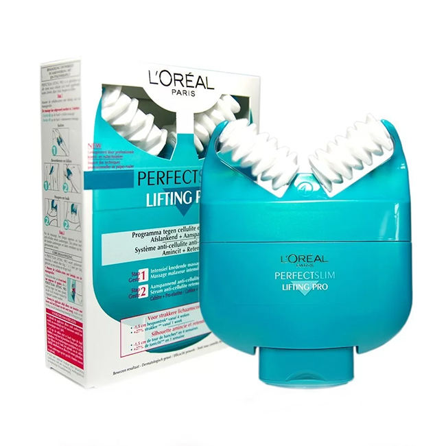 LOreal Perfect Slim Lifting Pro - bir masaj cihazına sahip bir tüp