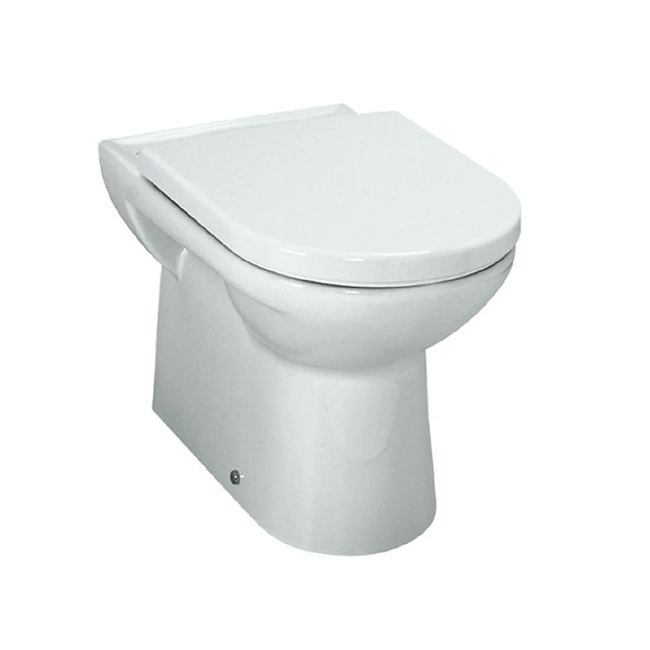 LAUFEN Pro 8.2295.1.000.000.1 - eine ovale Bodentoilette mit versteckter Zisterne