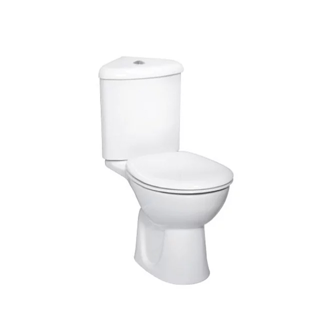 VitrA Arkitekt 9754B003-7201 - Eckbodentoilette mit Spritzschutz, Mikrolift und Duschrinne