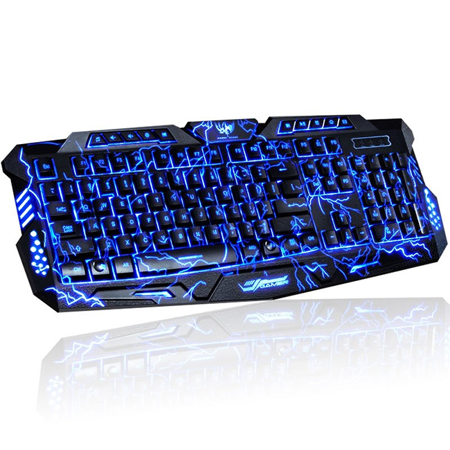 Clavier de jeu tricolore Teclado: Clavier à membrane USB