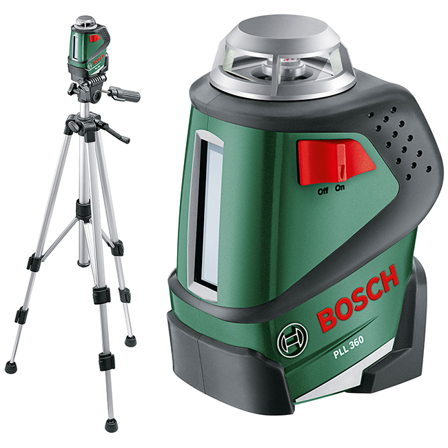 BOSCH PLL 360 SET - yatay dairesel tarama