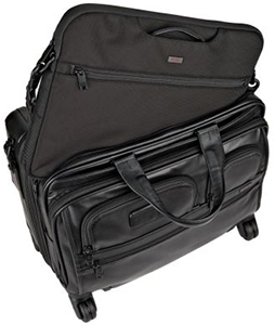 Tumi Alpha 2 Leather Deluxe Brief - mobiles Büro auf vier Rädern