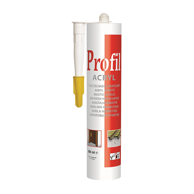 Soudal Profil Acryl beyaz 280 ml - duvar ve pencerelerde geniş çaplı iç mekan çalışmaları için