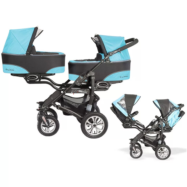 BabyActive Twinny - modularer Kinderwagen 3 in 1 mit hintereinander angeordneten Blöcken
