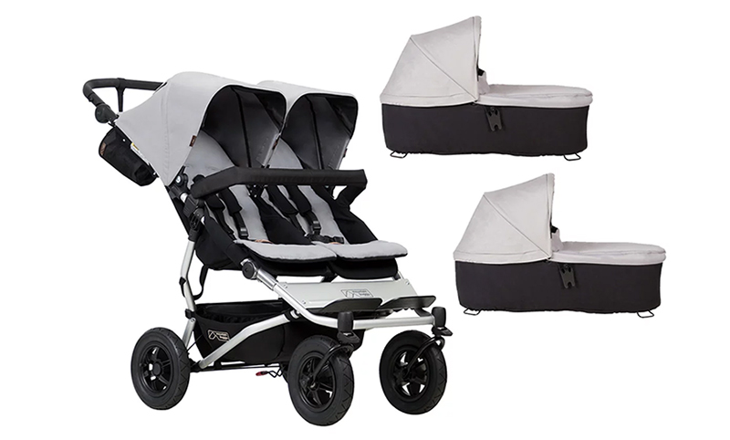 Bergbuggy Duet - kompakter Kinderwagen für Zwillinge 3 in 1