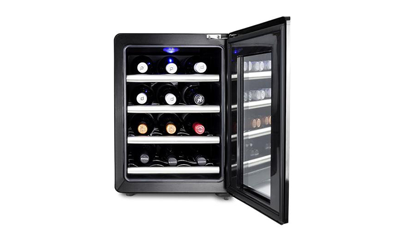 Caso WineCase Red 12 - dinamik soğutmalı kompakt termoelektrik şarap dolabı