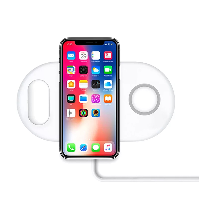 ! ACCEZZ 3 in 1 Wireless Charger - Lädt 3 Geräte gleichzeitig auf