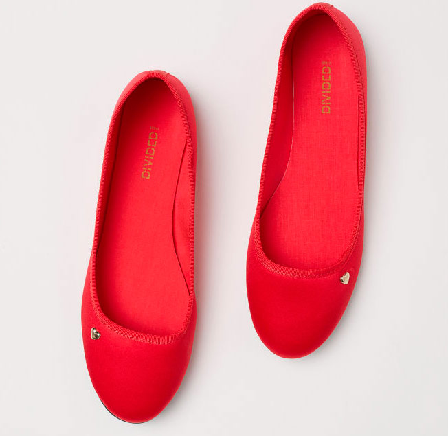 HM Satin Ballet Chaussures