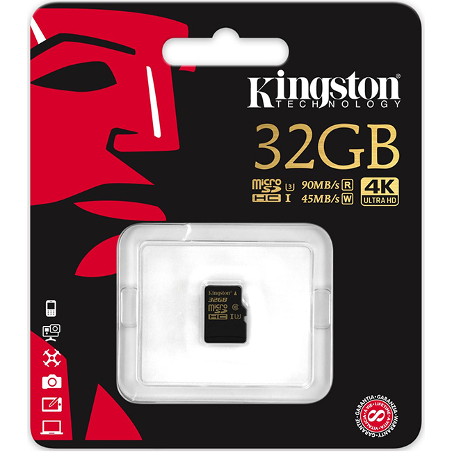 KINGSTON microSDHC 32Gb SDC - für Zeichentrickfilme im Telefon eines Kindes