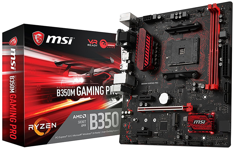 MSI B350M GAMING PRO - Kompakt bir çiftliğin ekonomik montajı için