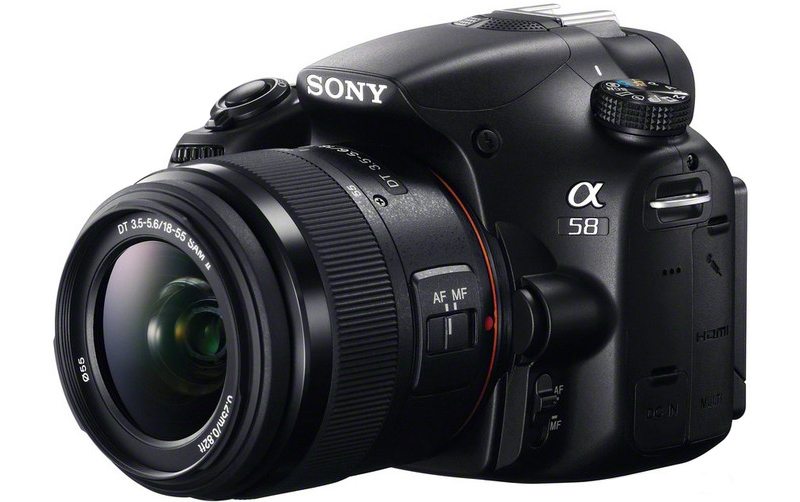 Sony Alpha SLT-A58 készlet áttetsző tükörrel