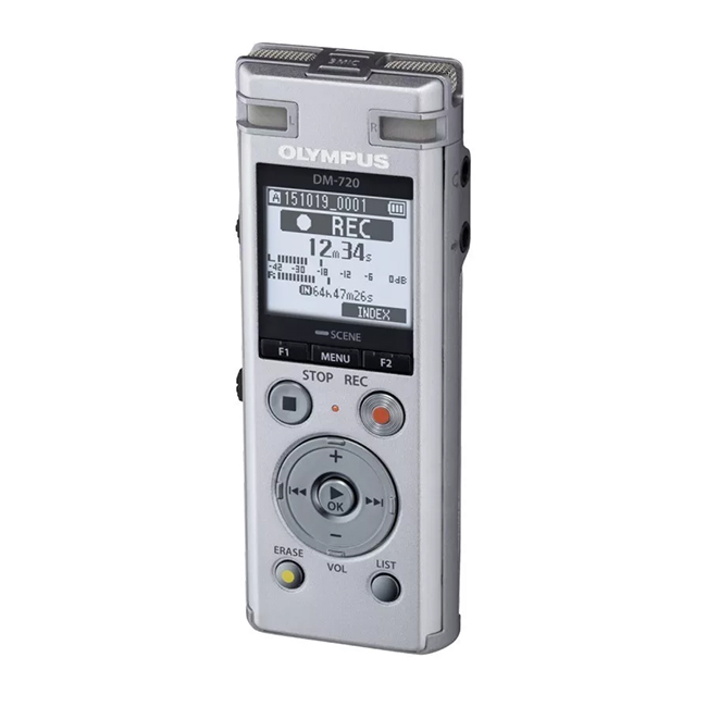 OLYMPUS DM-720 ist eine gute Wahl für die Aufzeichnung von Gruppeninterviews.