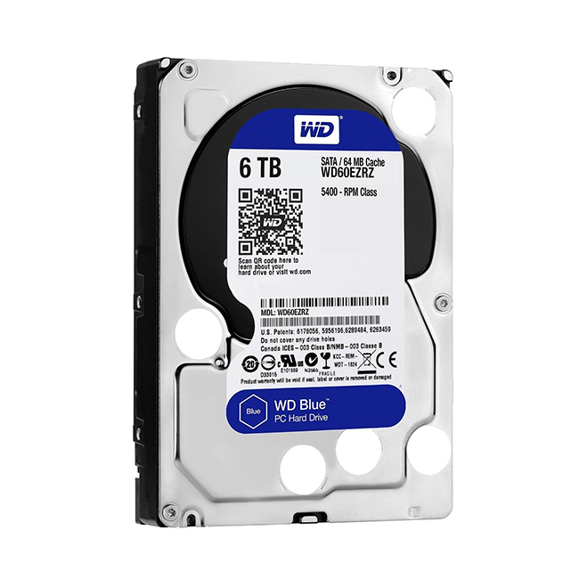 WD Blue PC masaüstü 6 TB (WD60EZRZ) - Ev ve iş için güzel HDD